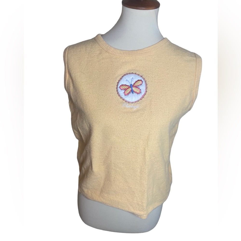 Vintage Y2K Terry Cloth Butterfly Okoboji Top